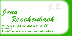 jeno reichenbach business card